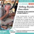 Anthony Bourdain, Hommage au chef et animateur TV sur My Cuisine