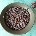 perles de konjac et sa sauce chocolat pour seulement 50 calories (sans sucre ni beurre)