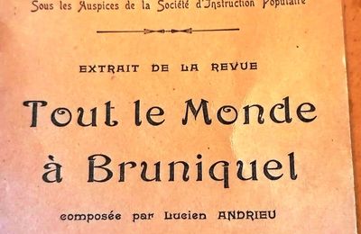 Bruniquel, 1929, Lucien Andrieu