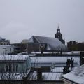 Les toits de Brest sous la neige 