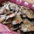 Aubergines gratinées au parmesan 