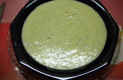 Crème de Courgettes au Chèvre frais et au Cumin