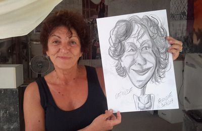 Mathilda dessinée dans l'atelier de Marco Gazelli