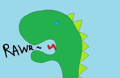 "Rawr" fait le dinosawr 