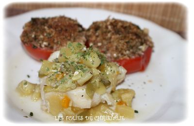 Dos de cabillaud aux légumes (Cookéo )