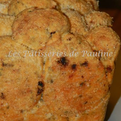 Pull apart bread au chorizo et tomate sechée / Pull appart bread chorizo and dried tomatos