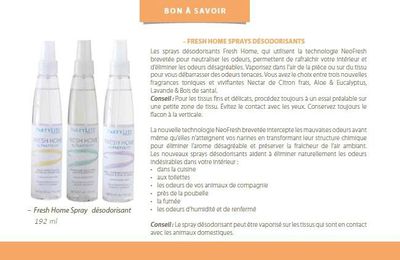 Les Sprays désodorisants