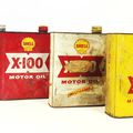 Bidons d'huile de vidange - années 60