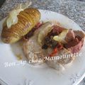 Rôti de porc farci au chorizo et sa pomme de terre entaillée, grosses vagues à St Malo 35