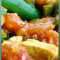 Un bon tit curry de poulet indien (Murgh jafrezi) comme je les aime!
