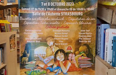 9 ème Rencontre d'Alsace Bande Dessinée 7 et 8 octobre 2023 à Strasbourg