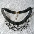 Collier " Dentelle aux fuseaux" noir