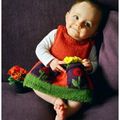 Robe Anouk, tricot pour bébé.