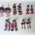 Boucles d'oreilles "Nuances de rouge"