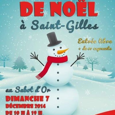 MARCHÉ DE NOËL à ST GILLES le 7 décembre 2014