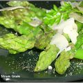 Asperges vertes au parmesan, tout simplement