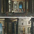 Gian-Paolo PANINI et son atelier (Piacenza 1691 - Rome 1765) - Scènes antiques dans un palais 