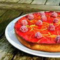 Tarte citron-framboises