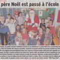 On en parle dans la presse : le père Noël et le marché de Noël des enfants avec les Blouses Roses