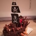 Gâteau d'anniverasaire : Le BATEAU PIRATE de monsieur O