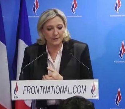 2ème tour des municipales 2014 : Point presse de Marine Le pen