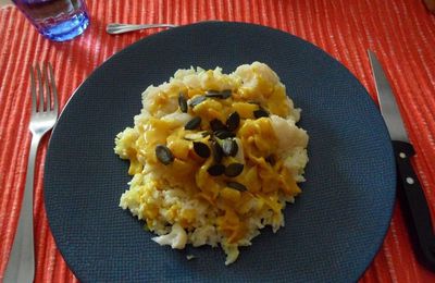 Curry de chou fleur au lait de coco et riz [ Plat Végétarien ]