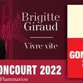 VIVRE VITE - BRIGITTE GIRAUD : PRIX GONCOURT 2022 !