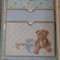 Mini album : shabby baby boy... habillage couverture 1