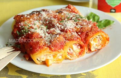 Cannelloni aux poivrons et à la ricotta