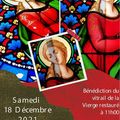 BENEDICTION D'UN VITRAIL, DECEMBRE 2021