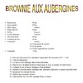 Recette : Brownie aux Aubergines