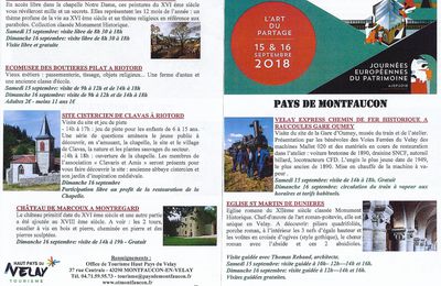 journées du patrimoine 2018