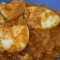 Curry aux oeufs durs 