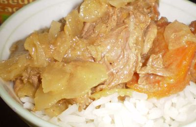 Un petit air de mafé... et quelques épices indiennes pour un tendre sauté de veau