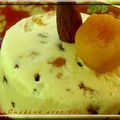 Nougat glacé amandes abricots secs muscat