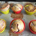 Muffins au thé matcha et framboises