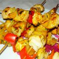 Brochettes de poulet à la marocaine