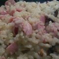 Risotto jambon / gorgonzola