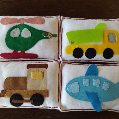 Coussins en feutrine