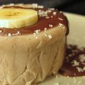 Flan de Banane sauce Chocolat