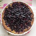 Tarte aux myrtilles.