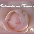 Anniversaire de ma Maman