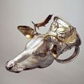 Rhyton (stag's head). Silver, partially gilt. Provincial Greek work, c. 400 B.C.