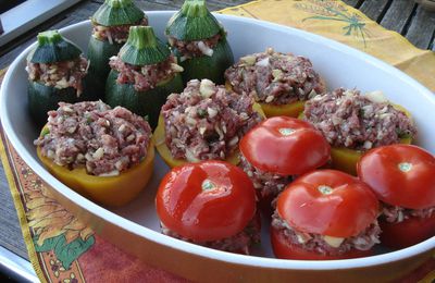 Petits légumes farcis (Saveurs provençales tricolores)