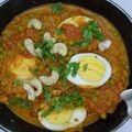 Curry aux oeufs durs