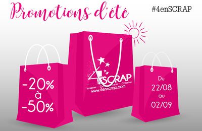 Chouette, des promotions chez 4enSCRAP !