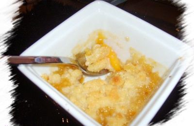 CRUMBLE AUX PÊCHES