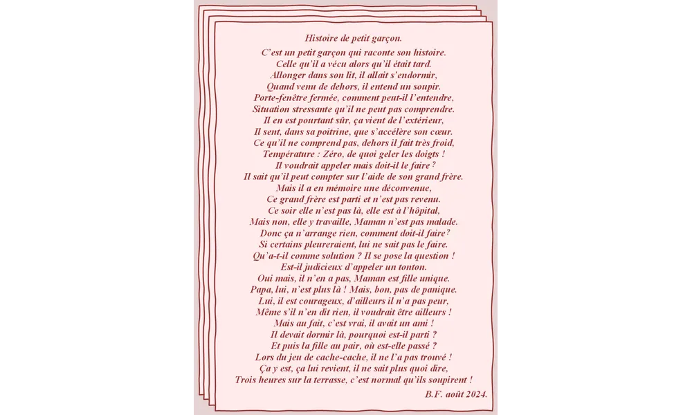 Histoire de petit garçon