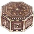 Coffret octogonal anglo-indien en bois de rose, Inde, Vizigaptnam, XVIIIe siècle