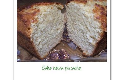 Cake au halva à la pistache